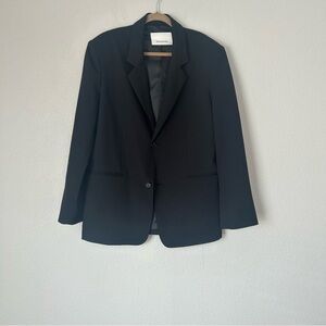 The Frankie Shop Oversized Blazer in Black